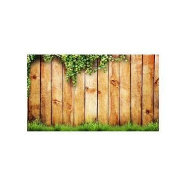 Imagem de Painel de Tecido Sublimado Textura de Cerca de Madeira - Fabrika de fe