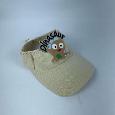 Imagem de Boné Infantil Viseira Com Proteção Solar Dinosssauro Estilo E Segurança Para Crianças marfim