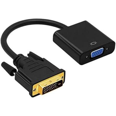 Imagem de Kit 5 Conversores Adaptador Conector Dvi-d 24+1 Macho P- Vga 15 Pinos Fêmea