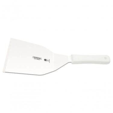 Imagem de Espátula Para Hambúrguer Tramontina Profissional Com Lâmina Em Aço Inox E Cabo De Polipropileno Branco 7x4.1-4