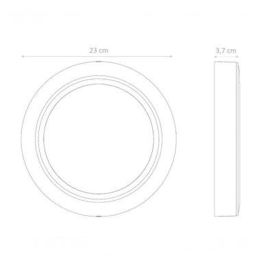 Imagem de Plafon Led Tramontina Redondo De Sobrepor 2000 Lm 24 W Bivolt 6500 K Luz Branca
