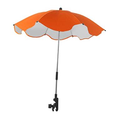 Imagem de MERIGLARE Carrinho de Bebê com Protetor Solar E Acessórios para Cadeiras, laranja