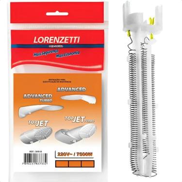 Imagem de 2X Resistencia Ducha Lorenzetti Advanced E Topjet 220V 7500W