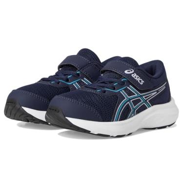 Imagem de ASICS Tênis de corrida infantil Contend 9 pré-escolar, Meia-noite/água parada, 15