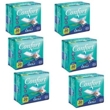 Imagem de Kit 6 Absorvente Geriátrico Confort Master C/20 Unid Cada