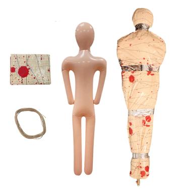 Imagem de Rrlihjgu Saco de Cadáver para Decoração de Halloween,Corpo Inflável | Decorações de Horror Realistas e Ensanguentadas em Tamanho Real para Festas, Cenas de Crime, Cercas, Varandas, Jardins, Quintais e