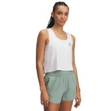 Imagem de Regata de Treino Under Armour Vanish Energy Scoop Feminino, Branco, M