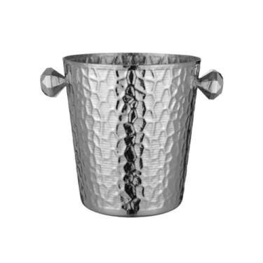 Imagem de balde de vinho Balde de refrigeração vinho cerveja champanhe balde gelo grande capacidade doméstico aço inoxidável Refrigerador de cerveja(Silver)