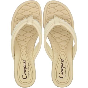 Imagem de Tamanco Salto Baixo Campesí Tiras Strass Feminino