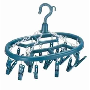 Imagem de Varal de Roupa Intima Top Genérico Turquesa Multiuso Plástico Resistente Durável