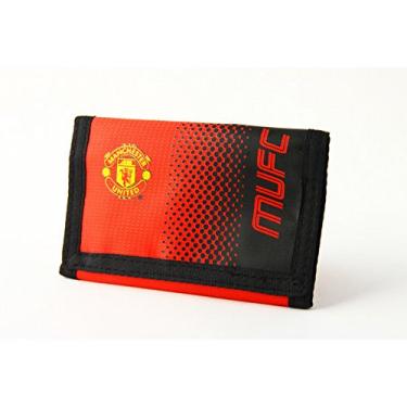 Imagem de Manchester United FC oficial Fade Touch fecho futebol escudo carteira, Preto vermelho, Talla única, Clássico