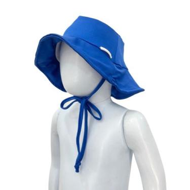 Imagem de Chapéu Infantil Bebê Praia Proteção Solar Uv 50+ Com Forro - Jagar, Az