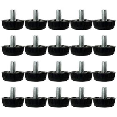 Imagem de Uxcell Home Office Protetor de piso ajustável para nivelamento de deslizamento de móveis, perna de mesa para móveis, pacote com 20, a18071800ux0031, M8 x 13 x 30mm