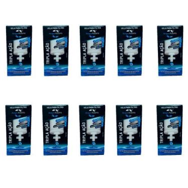Imagem de Vela Tripla Ação Carvão Ativado E Prata Coloidal Kit 10 Und - ACQUA AZ