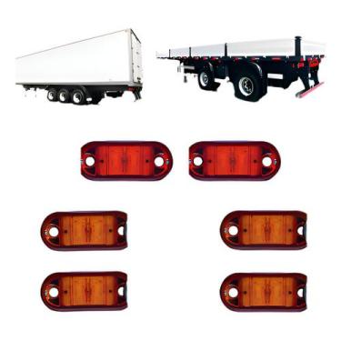 Imagem de Lanterna Lateral Delimitadora Bau Caminhão Carreta - Asx