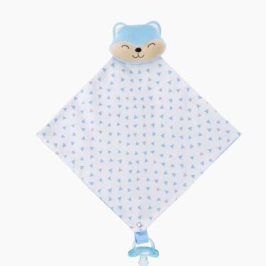 Imagem de Naninha Para Bebê Bichinho Pelúcia com Prendedor de Chupeta - Kolim En