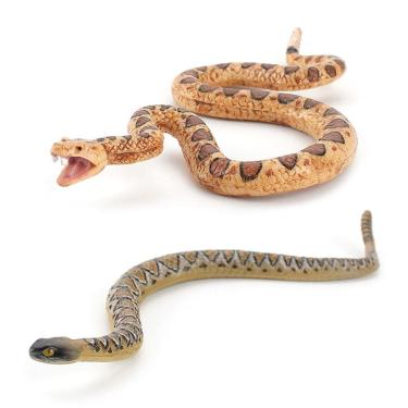 Imagem de Conjunto de bonecos de brinquedo realista Snake Desert Viper and Forest