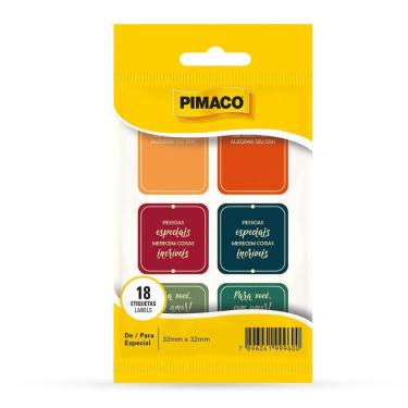 Imagem de Etiqueta de/para Especial com 18 unidades - Pimaco