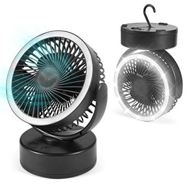 Imagem de Mingzhe Ventilador de Camping Portátil de Bateria Led Lantern fã Pendurado Gancho Em Casa Car Tenda de Carros de Emergência Campo de Caminhada