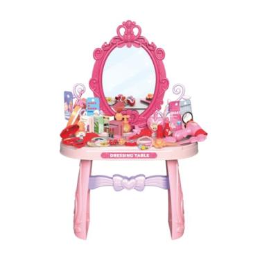 Imagem de Penteadeira Infantil Com Espelho Princesa 46 Pçs Maxi Toys