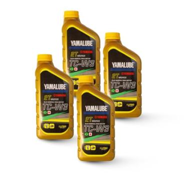Imagem de Kit Yamalube 4 Óleos TC-W3 2 Tempos para Motores de Popa