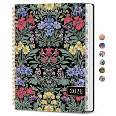 Imagem de Agenda 2026, agenda estética semanal e mensal para mulheres, janeiro de 2026 a dezembro de 2026, livro de calendário de capa dura com abas mensais, bolso interno, perfeito para escritório, casa