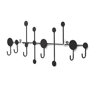 Imagem de Cabide montado na parede ganchos de cabide de luxo cabide montado na parede cabide cabideiro suporte de armazenamento de chaves decoração de casa acessórios de parede de ferro cabide montado na parede