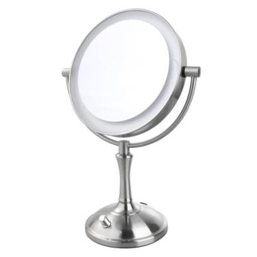 Imagem de TLTDSMY 1 peça espelho de maquiagem iluminado espelho de maquiagem vaidade para maquiagem espelho cosmético com led desktop espelho cosmético lupa plug in viagem