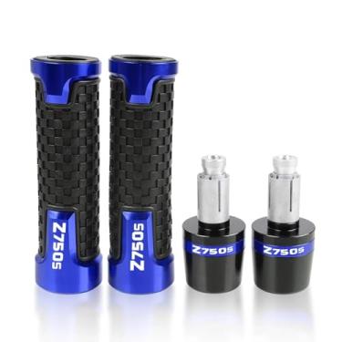 Imagem de GRJQRKHZ Punhos de guidão de motocicleta para K&awasaki Z750s 2006-2008 Extremidades do punho do guidão da motocicleta Acessórios de liga de alumínio