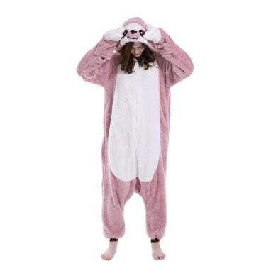 Imagem de Fantasia de Halloween unissex para adultos DELEY Pink Sloth