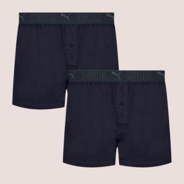 Imagem de Kit Com 2 Samba Canção Masculina Puma Com Cós Elástico E Abertura-Masculino