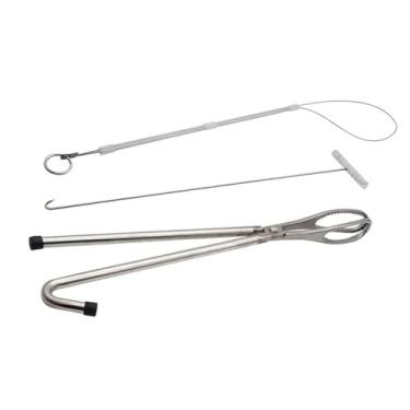Imagem de Generic Kit de Ferramentas para Obstetrícia de Porcos com 3 Peças, Alicate de Obstetrícia, Gancho, Ferramenta de Corda para Animais de Fazenda
