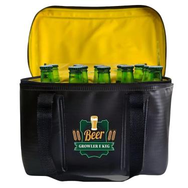 Imagem de Bolsa Térmica Para 12 Latas De Cerveja E Gelo