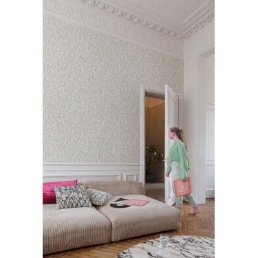 Imagem de Papel de Parede Maison Folhagem Cinza MN3406