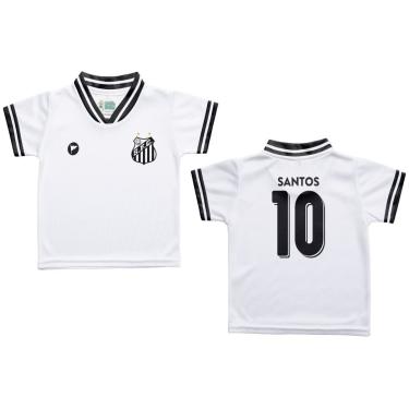 Imagem de Camiseta Bebê Santos Branca - Torcida Baby