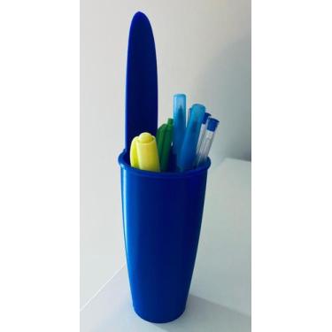 Imagem de Porta Canetas Lápis Tampa Caneta Bic Organizador de Escritório e escol