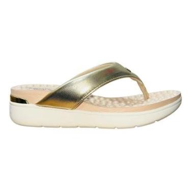 Imagem de Tamanco Rasteiro Flatform Feminino Modare 7151.127 Dourado-Feminino