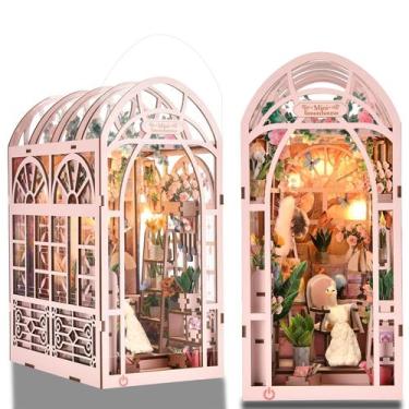 Imagem de Book Nook Kit TOYQI DIY Miniature House Dollhouse com capa protetora c