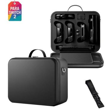 Imagem de Bolsa Nintendo Switch 2 Viagem Grande Cabe Todos Acessórios Com 2 Controles Pro