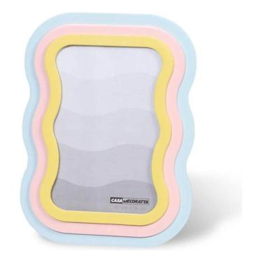 Imagem de 2X Porta Retrato 10X15 Infantil Candy Color Bebe Rosa Azul B