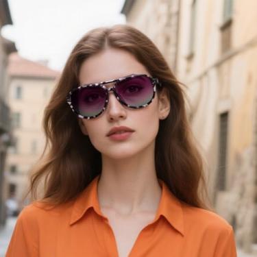 Imagem de Óculos de sol aviador para mulheres, armação leve de resina com lentes de policarbonato para proteção UV e uso ao ar livre, Preto e branco