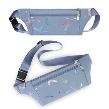 Imagem de Pochete feminina com alça ajustável para viagem casual, corrida, caminhada, ciclismo, Estilo C