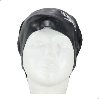 Imagem de Touca de Natação Silicone Ad Speedo C18009.180 Lisa Preta, Pt, Preto, 