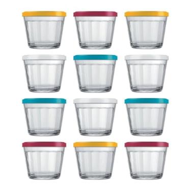 Imagem de Pote de Molho com Tampa, Kit 12 Tigelas Americano 150ml com Tampas Plásticas