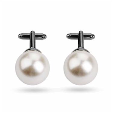 Imagem de Abotoaduras para homens e mulheres clássicas adequadas para casamento negócios smoking camisa formal acessórios de terno aniversários outras ocasiões, One Size, Metal, Sem Pedra Preciosa