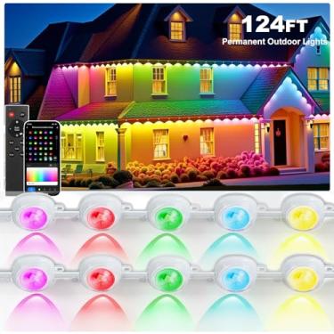 Imagem de adlkirg Luzes Inteligentes Para Ambientes Externos - Led Rgb+Ic 72, 37,7 M, À Prova D'Água Ip68 Com Alexa E Google Assistente