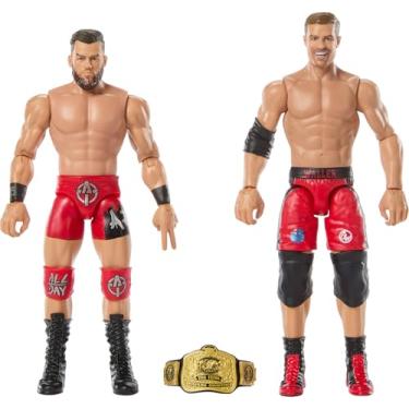 Imagem de Mattel WWE Main Event Showdown Action Figures 2-Pack with Accessory, Series #22 Austin Theory & Grayson Waller Collectible Set, 6-inch