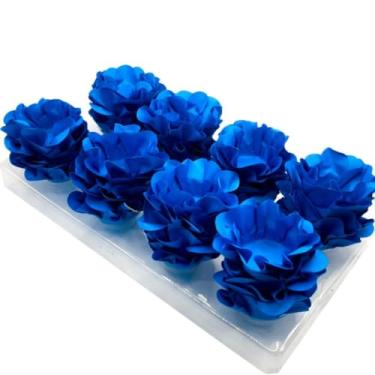 Imagem de Kit com 120 Forminhas para Doces Finos em Formato de Flor – Linha Style Elegante – Ideal para Casamentos, Aniversários e Festas Sofisticadas(Azul Neon)