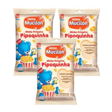 Imagem de Kit 3 Snack Mucilon Pipoquinha Milho 35g