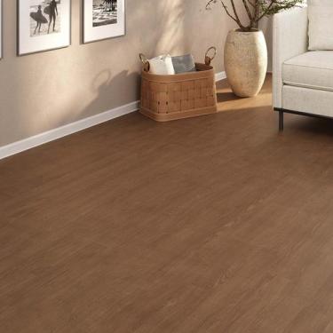 Imagem de Piso Vinílico Em Manta PVC 0,7mm Imita Madeira 17m² Fosco - Unix Tapet